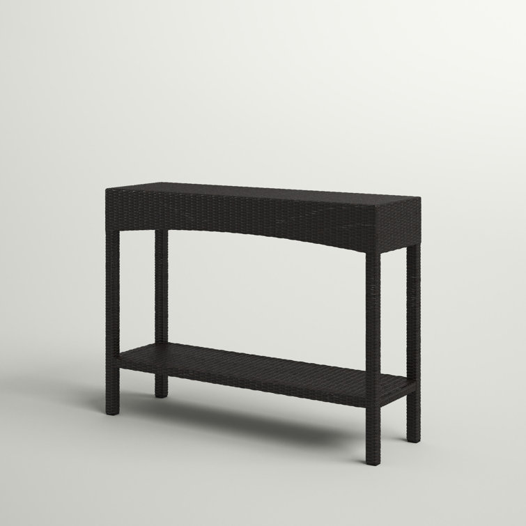 Outdoor rattan console outlet table